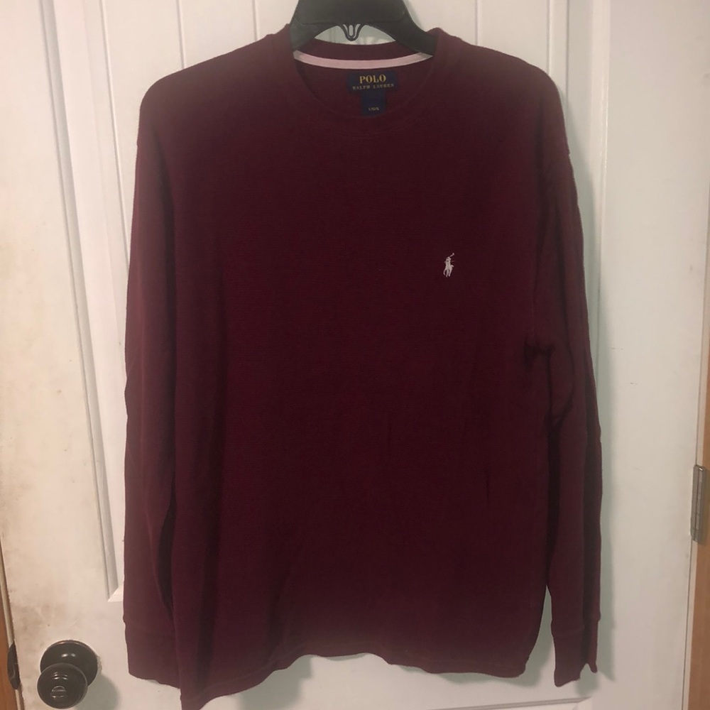 Red Polo Ralph Lauren Long sleeve